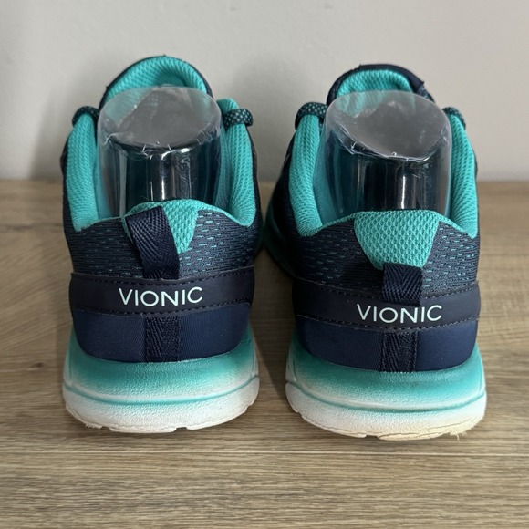 Vionic 335Miles Womens Sneakers Size‎ 8 Navy Teal Athletic Running Shoes Casual - Picture 7 of 9